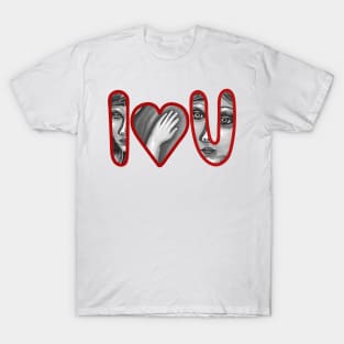 I love you with padlock |Funny gift on Valentines Day T-Shirt